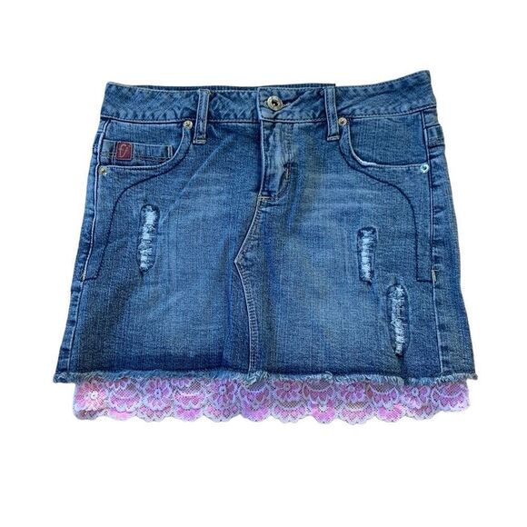 New Foxy Jeans Denim Mini Skirt - Picture 1 of 7